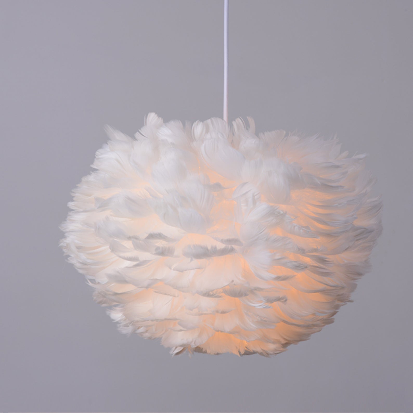 Nordic Design Feather Pendant Lights Lighting Fixture For Bedroom